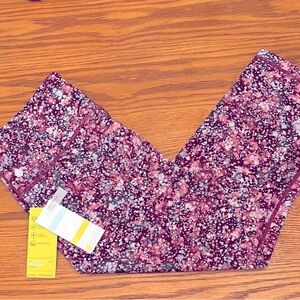 NWT Zella Pink and Purple Patterned Leggings | L
